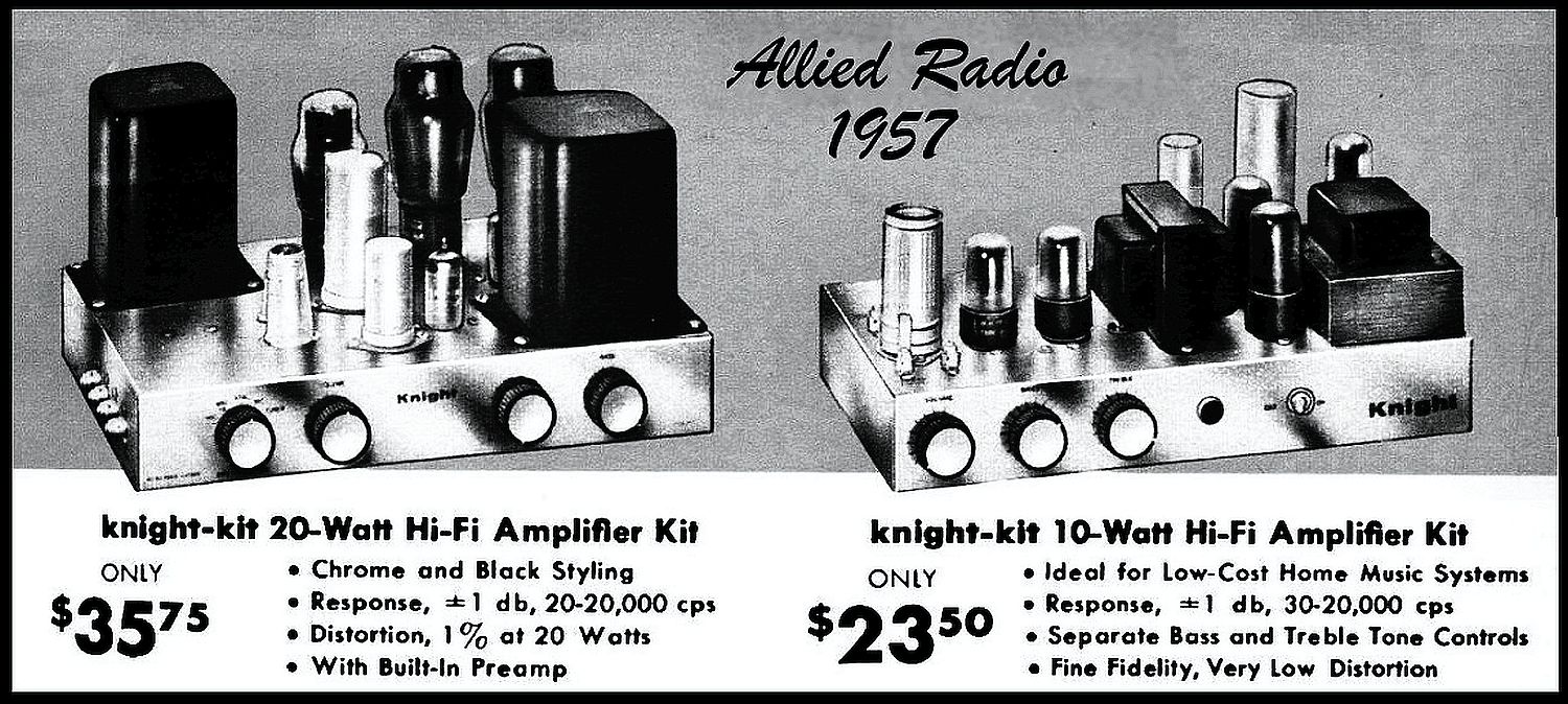 1950s Knight Kit momo Hi-Fi amplifier